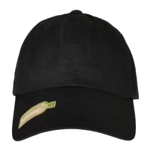 Image of Flexfit Dad Recycled Polyester Baseball Cap (One Size) (Black)