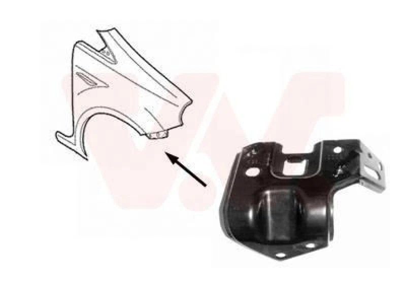 Image of VAN WEZEL Front Cowling VAN WEZEL 1624672