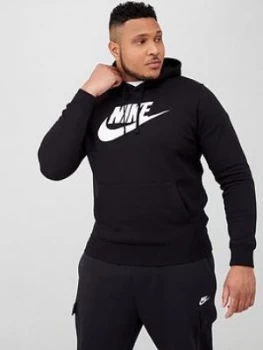 image of Nike Plus Size Overhead Club Hoodie - Black