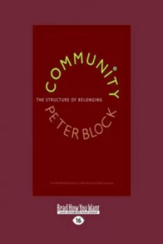 Image of Community by Peter Block Paperback