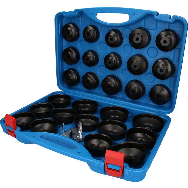 Image of HAZET 2169/6 Oil Filter Spanner Set Number of tools: 6, Male Hex, Square Drive Tang Size: 12.5 (1/2")mm (inch), Weight: 1370g Oil Filter Spanner Set