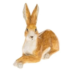 Image of Country Hare Lying Large Ornament