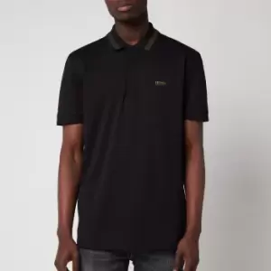 Image of BOSS Athleisure Mens Paddy Pixel Polo Shirt - Black - L