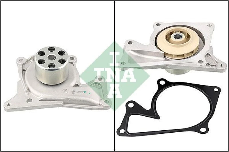 Image of INA 538 0095 10 Water pump for timing belt drive, with gasket/seal Water Pump (1260)