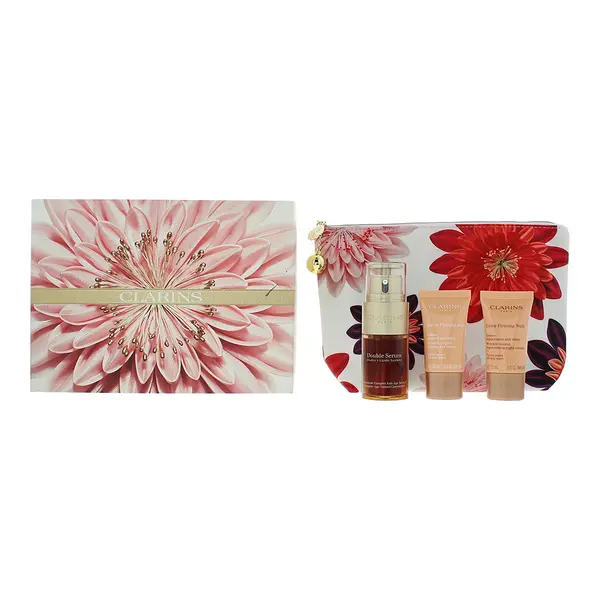 Image of Clarins Extra-firming 3 Piece Gift Set: Double Serum 30ml - Day Cream 15ml - Night Cream 15ml