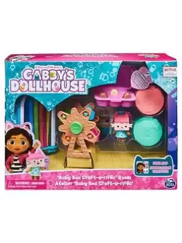 image of Gabby's Dollhouse Deluxe Room Playset - Baby Box Craft Room, One Colour