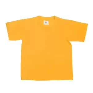 Image of B&C Kids/Childrens Exact 150 Short Sleeved T-Shirt (1-2) (Gold)