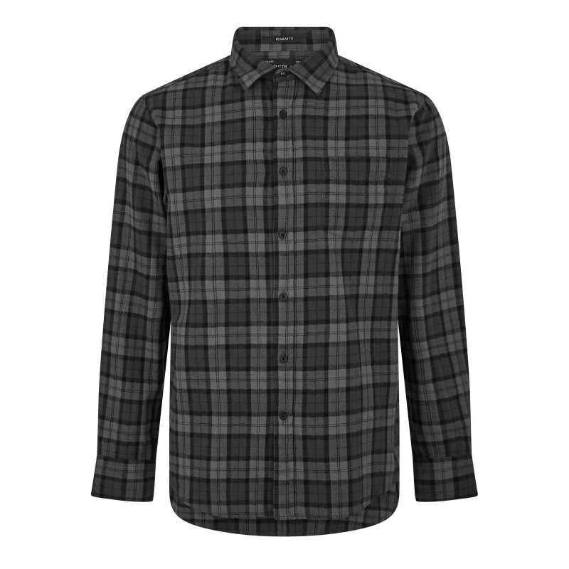 Image of Replay Checkered Shirt - Grey Grey XL