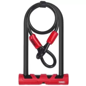 Image of Abus Ultimate 420 170 230mm D Lock with Cable Sold Secure Gold - Black