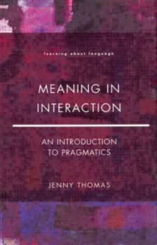 Image of Meaning in Interaction by Jenny Thomas Paperback