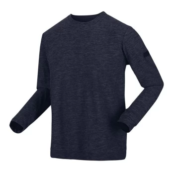 Image of Regatta Leith Overhead Fleece - Navy/BlkMarl