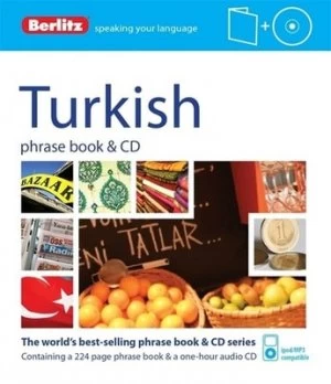 Image of Turkish Phrase Book and Cd by Berlitz Publishing Paperback