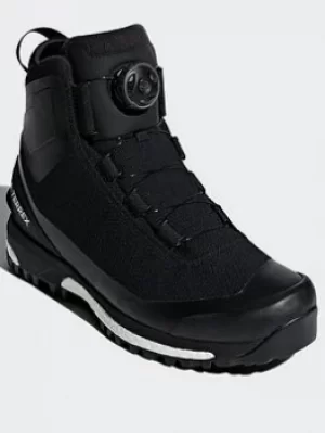 Image of adidas Terrex Conrax Climaheat Boa Shoes, Black/White/Orange, Size 10, Men