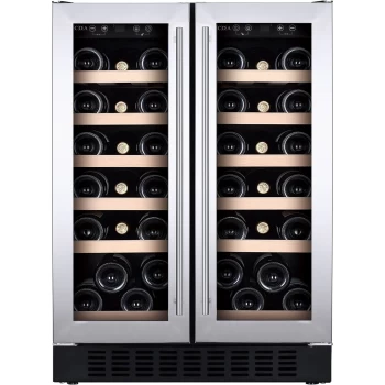 Image of CDA WCCFO622SS 38 Bottles Freestanding Wine Cooler Fridge