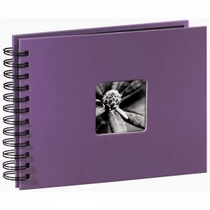 Image of Fine Art Spiralbound Album 24x17cm 50 Black pages Purple