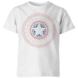 Image of Marvel Captain America Oriental Shield Kids T-Shirt - White - 11-12 Years