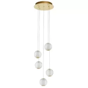 Image of Merano - Gander Integrated LED Pendant Ceiling Light Gold Aluminium LED 21W 1200Lm 3200K