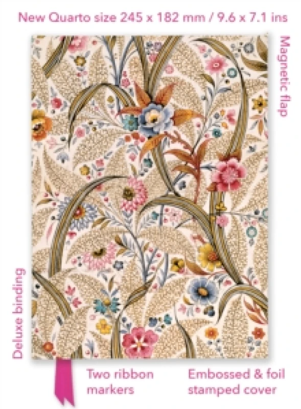 Image of William Kilburn: Marble End Paper (Foiled Quarto Journal) Notebook / blank book
