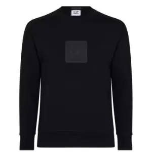 Image of CP Company Metropolis Metropolis Logo Sweatshirt - Black