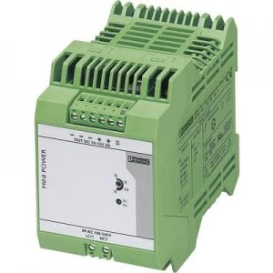 image of Phoenix Contact MINI-PS-100-240AC/10-15DC/8 Rail mounted PSU (DIN) 8 A 96 W 1 x