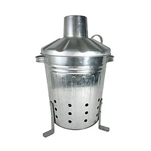 image of Galvanised Steel Compact Mini Incinerator - 13L