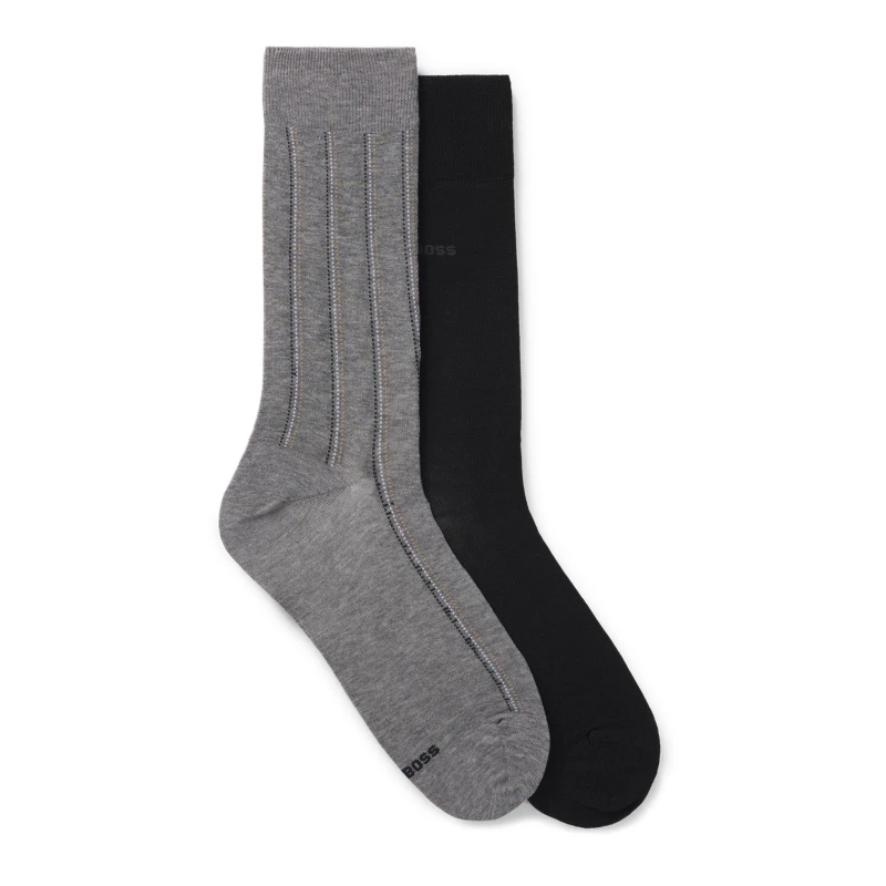 Image of Boss Boss 2p Rs Pinstripe Mc 10267369 01 - Grey Grey 6 - 12 Months