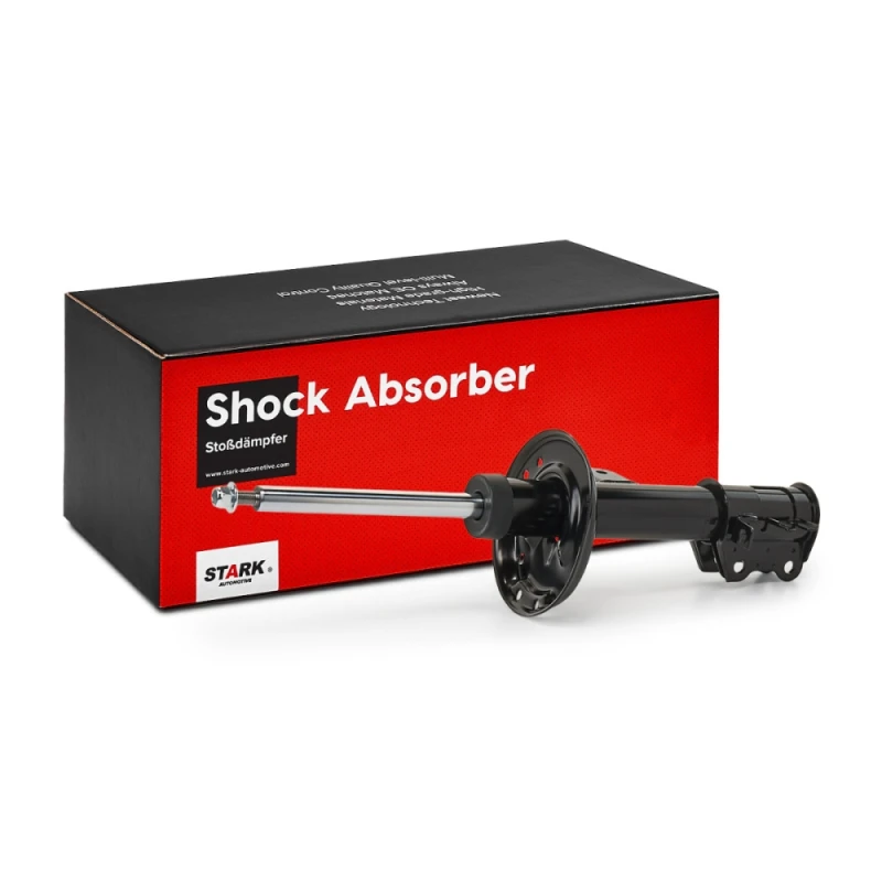 Image of STARK SKSA-0131003 Shock absorber Front Axle Right, Gas Pressure, Twin-Tube, Spring-bearing Damper, Bottom Clamp Shock Absorber (854)