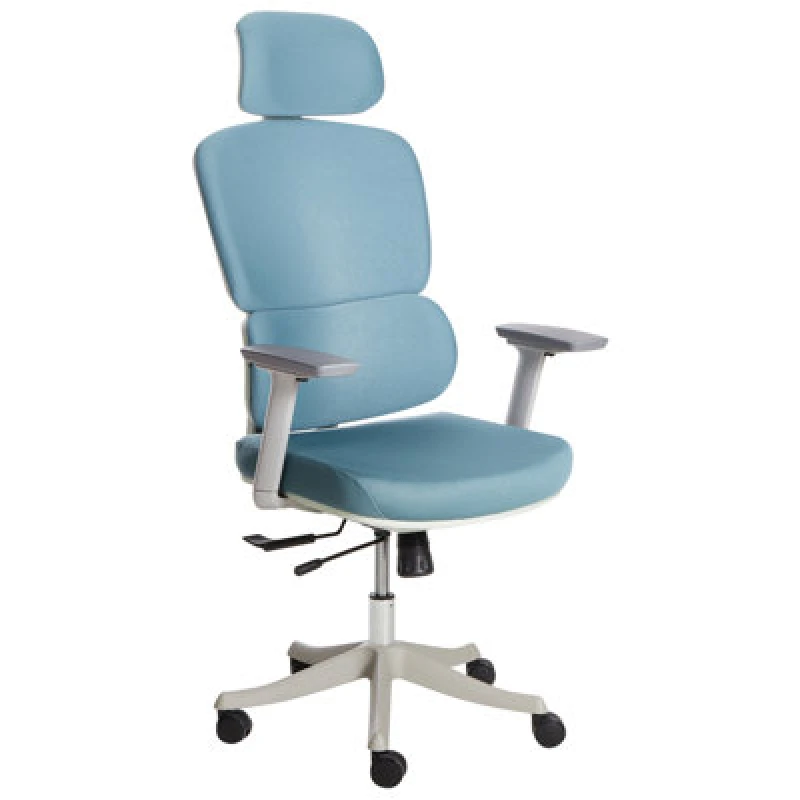 Image of Beliani Office Chair Viscount Fabric Blue