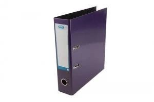 Image of Elba Lever Arch File A4 70mm Spine Laminated Paper On Board Purple 40