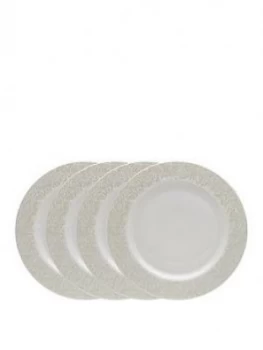 Image of Monsoon Denby Lucille Gold 4 Piece Dinner Plate Set