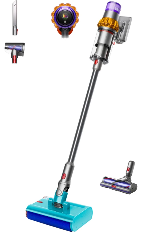 Image of Dyson V15s Detect Submarine Wet & Dry Cleaner - Nickel / Yellow