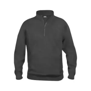Image of Clique Unisex Adult Basic Half Zip Sweatshirt (L) (Anthracite Melange)
