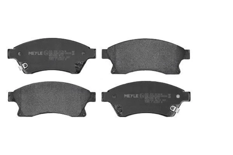 Image of MEYLE 025 250 3118/W Brake pad set Front Axle, with acoustic wear warning, Original Quality, with anti-squeak plate Brake Pad Set,disc brake (402)