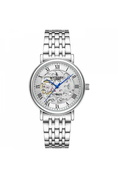 image of Locksley London Stainless Steel Classic Analogue Watch - Lb1069400 Silver