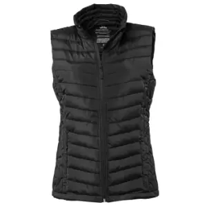 image of Tee Jays Womens/Ladies Padded Zepelin Vest Jacket / Gilet (2XL) (Black)