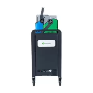 image of lockncharge Carrier 20 Portable device management cart Black Blue Green Metallic