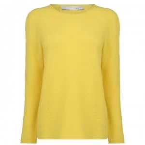 image of Oui Oui Crew Neck Knit - Yellow 2282