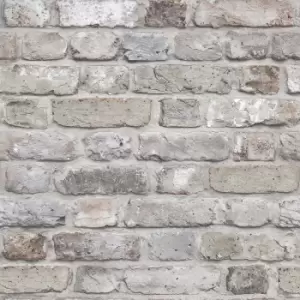 Image of Grandeco Facade Brick Pastel Paste the Wall Wallpaper