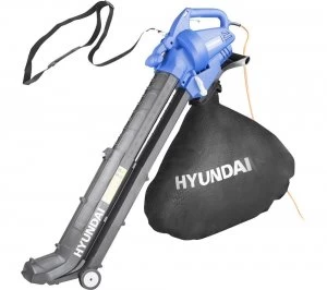 Image of Hyundai HYBV3000E 3-in-1 Electric Garden Vacuum, Leaf Blower and Mulcher