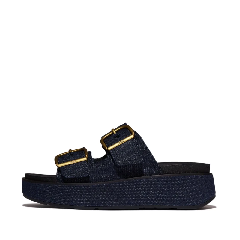 Image of FitFlop Womens wedge sandals FitFlop Gen-FF Max Bleu Female 40