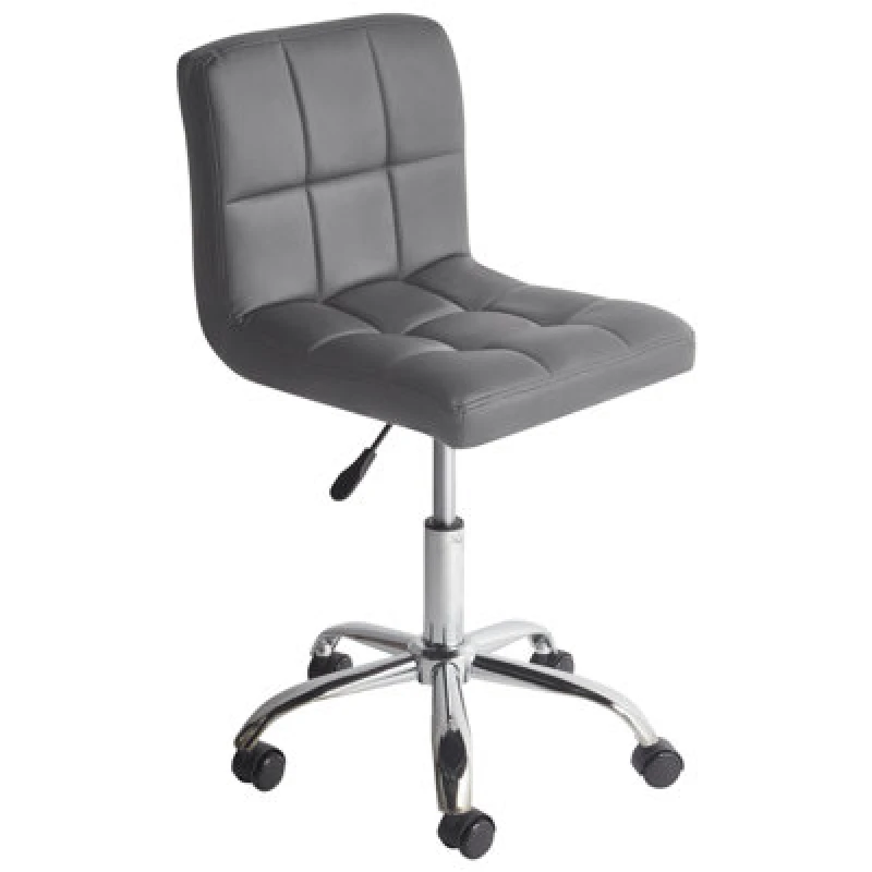 Image of Beliani Industrial Desk Chair Marion Light Grey
