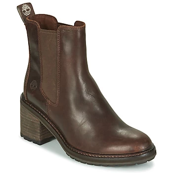 image of Timberland SIENNA HIGH CHELSEA womens Low Ankle Boots in Brown,6,7,7.5