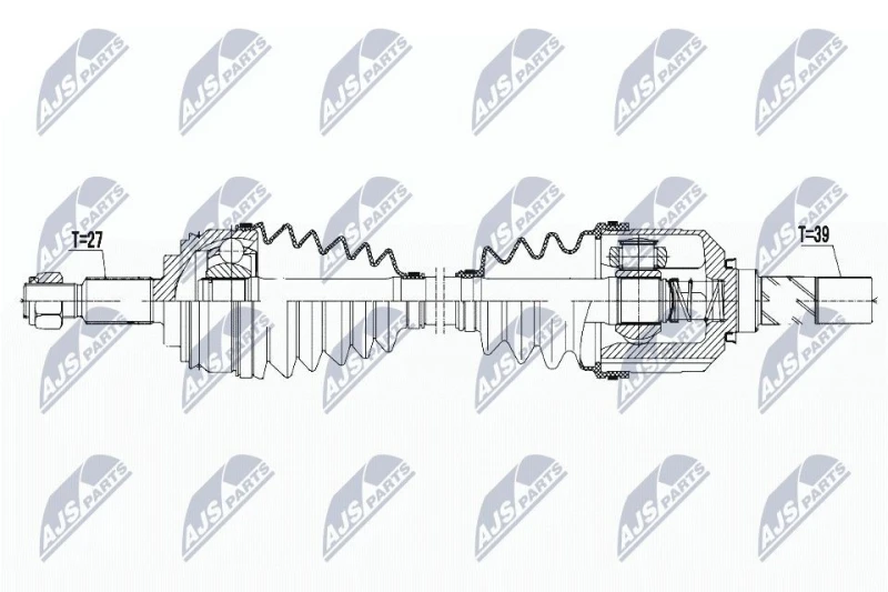 Image of NTY Drive shaft NTY NPW-RE-083