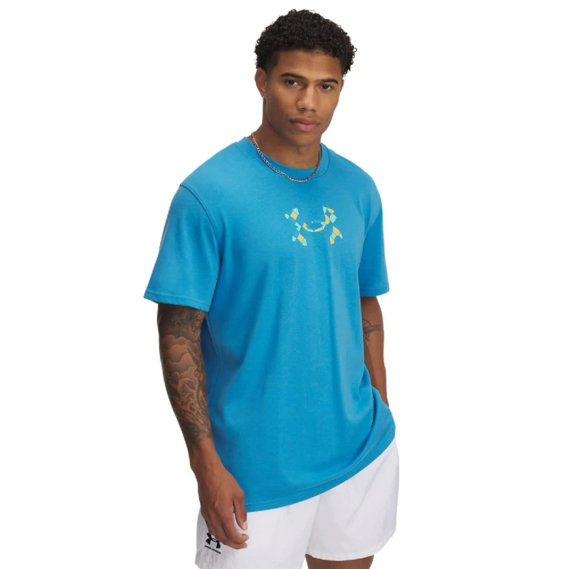 Image of Under Armour Holiday Heavyweight T-Shirt Blue male L