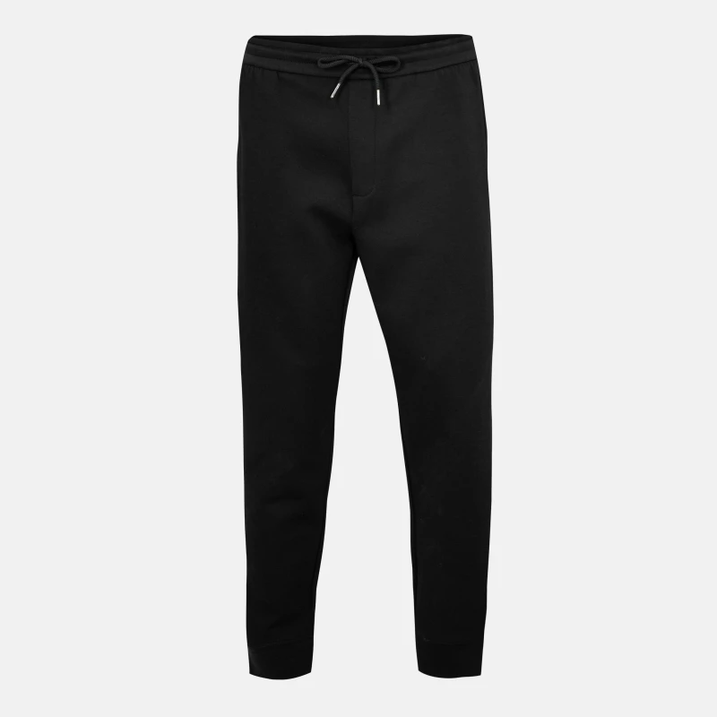 Image of Armani Exchange Mens Closed Cuff Fleece Tapered Joggers Blk/Gold MC237 male S