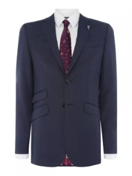 image of Ted Baker Mens Romar Pindot Suit Jacket Petrol