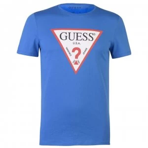 Guess Logo Original T Shirt - Advt Blue