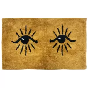 Image of Theia Bath Mat Ochre/Black