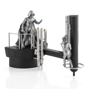 image of Royal Selangor Star Wars Luke vs. Darth Vader Limited Edition Pewter Diorama 33.5cm (500 Pieces Worldwide)