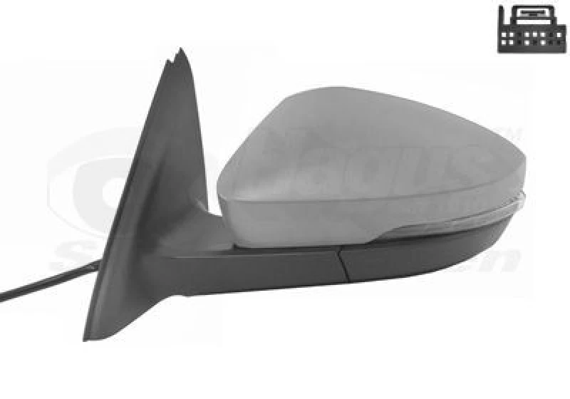 Image of VAN WEZEL Wing mirror VAN WEZEL 7624807